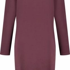 GERRY WEBER Dames Jersey Jurk Burgundy-48 -Dameskleding Verkoop 460x840 3