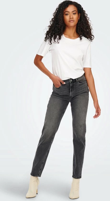 Only Jeans Onlemily Stretch Hw St Ank Cro614 N 15259634 Dark Grey Denim Dames Maat - W31 X L32 4 Only Jeans Onlemily Stretch Hw St Ank Cro614 N 15259634 Dark Grey Denim Dames Maat - W31 X L32 - Afbeelding 4