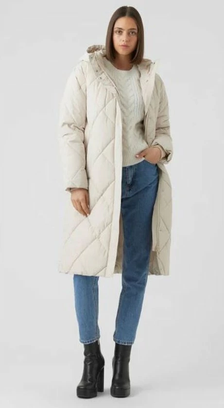 Vero Moda Jas Vmadelaloa Long Coat Ga Boos 10267606 Oatmeal Dames Maat - XS 11 Vero Moda Jas Vmadelaloa Long Coat Ga Boos 10267606 Oatmeal Dames Maat - XS - Afbeelding 11