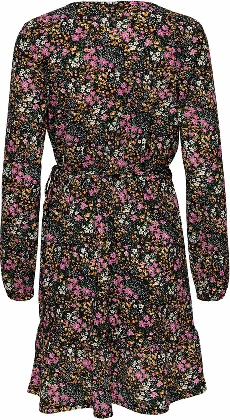 ONLY ONLOVA L/S WRAP DRESS JRS Dames Jurk - Maat M 3 ONLY ONLOVA L/S WRAP DRESS JRS Dames Jurk - Maat M - Afbeelding 3