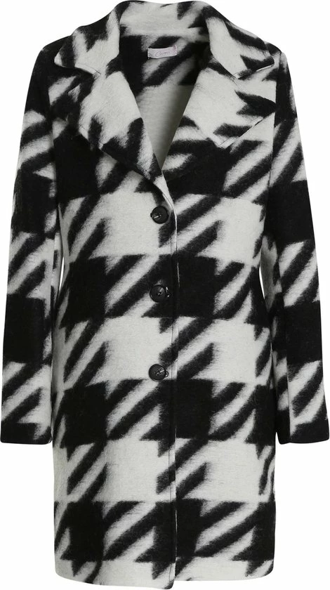 Cassis Wollen Mantel Met Pied-de-poulemotief Wollen Mantel Met Pied-de-poulemotief 9 Cassis Wollen Mantel Met Pied-de-poulemotief Wollen Mantel Met Pied-de-poulemotief - Afbeelding 9