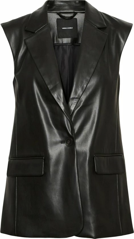 Vero Moda Blazer Vmtroianolivia Sl Long Pl Blazer Ve 10279777 Black Dames Maat - L 1 Vero Moda Blazer Vmtroianolivia Sl Long Pl Blazer Ve 10279777 Black Dames Maat - L