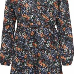 ONLY ONLOVA L/S WRAP DRESS JRS Dames Jurk - Maat M
