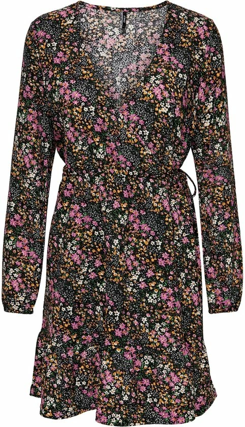 ONLY ONLOVA L/S WRAP DRESS JRS Dames Jurk - Maat M 4 ONLY ONLOVA L/S WRAP DRESS JRS Dames Jurk - Maat M - Afbeelding 4