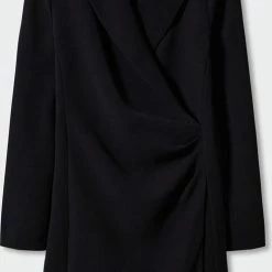 Mango Jurk Wikkeljurk Met Revers 37079096 99 Dames Maat - M -Dameskleding Verkoop 491x840 2