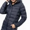 Kariban Parka Dames Met Capuchon K6129, Navy Blauw, Maat M