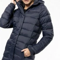 Kariban Parka Dames Met Capuchon K6129, Navy Blauw, Maat M