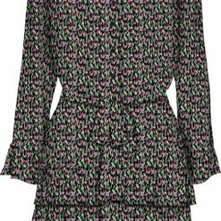 ONLY ONLMILA LUREX 7/8 RUFFLE DRESS CS PTM Dames Jurk - Maat XL