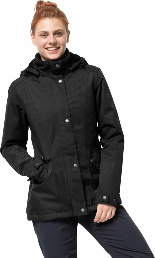 Jack Wolfskin Park Avenue Outdoorjas Dames - Black - Maat M 16 Jack Wolfskin Park Avenue Outdoorjas Dames - Black - Maat M - Afbeelding 16