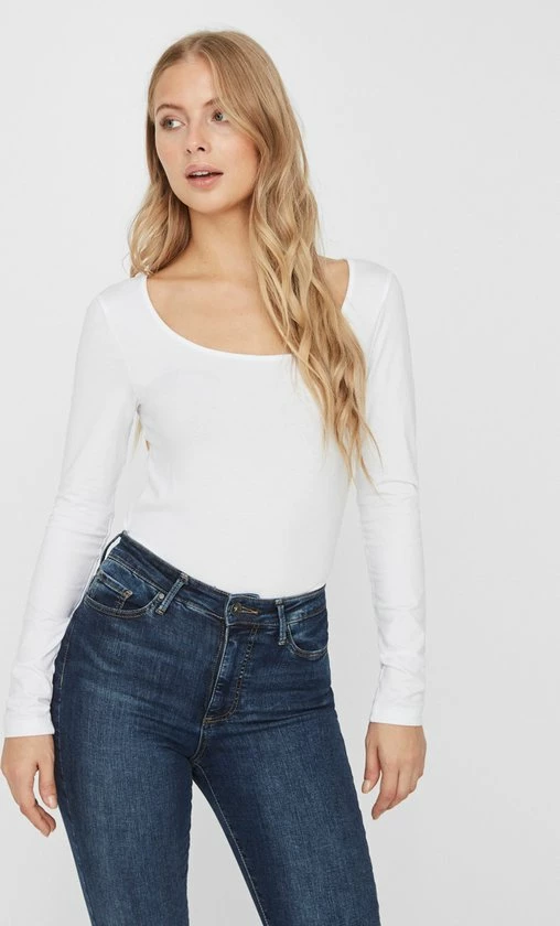 VERO MODA VMMAXI MY LS SOFT UNECK NOOS Dames T-shirt - Maat L 1 VERO MODA VMMAXI MY LS SOFT UNECK NOOS Dames T-shirt - Maat L