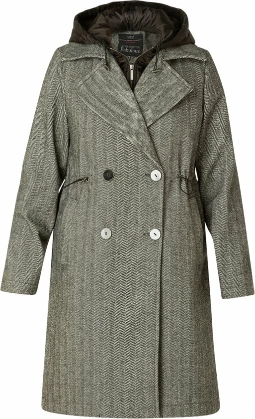 YESTA Winter Outerwear Winterjas - Dark Grey - Maat 2(50) 1 YESTA Winter Outerwear Winterjas - Dark Grey - Maat 2(50)