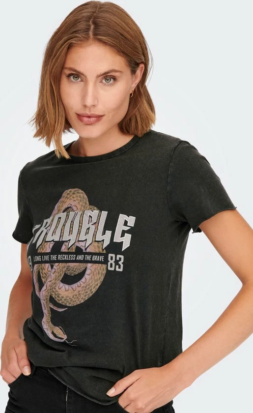 ONLY ONLLUCY REG S/S TOP JRS NOOS Dames Top - Maat S 3 ONLY ONLLUCY REG S/S TOP JRS NOOS Dames Top - Maat S - Afbeelding 3