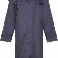 JC Blue Navy Regenjas - Lange Regenjas - Dames Regenjas Maat L