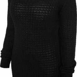 Urban Classics Dames Trui Ladies Long Wideneck Sweater Zwart 5 Urban Classics Dames Trui Ladies Long Wideneck Sweater Zwart -Dameskleding Verkoop 516x840 3