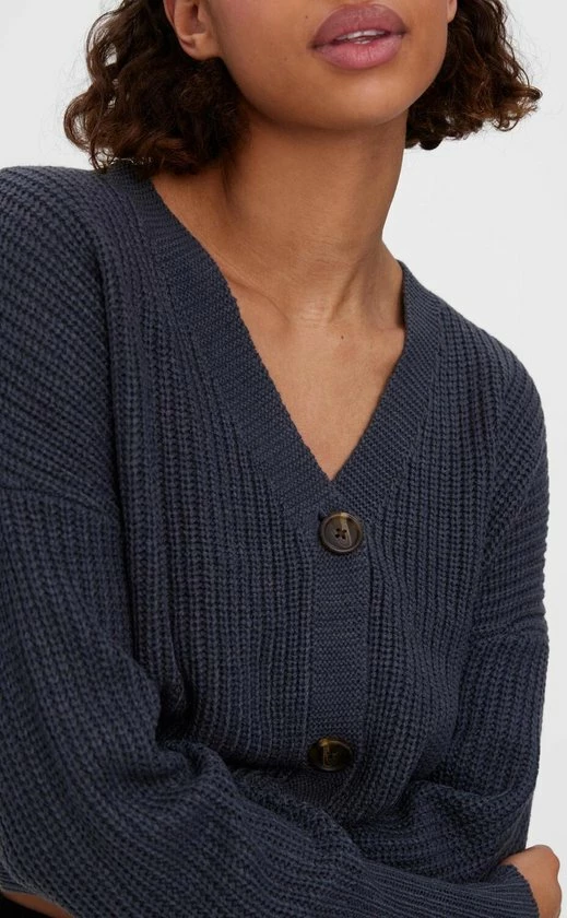 VERO MODA VMLEA LS V-NECK CUFF CARDIGAN NOOS Dames Vest - Maat L 4 VERO MODA VMLEA LS V-NECK CUFF CARDIGAN NOOS Dames Vest - Maat L - Afbeelding 4