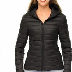 Versano Jenifer Korte Lightweight Dames Jas / Puffer Jacket L - Zwart