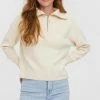 Vero Moda Trui Vmsaba Stripe Ls Highneck Blouse Ga 10269246 Birch Dames Maat - M