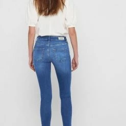 Only ONLBLUSH LIFE MID SKINNY REA12187 NOOS Medium Blue Denim Dames Jeans - Maat L X L30 -Dameskleding Verkoop 531x840