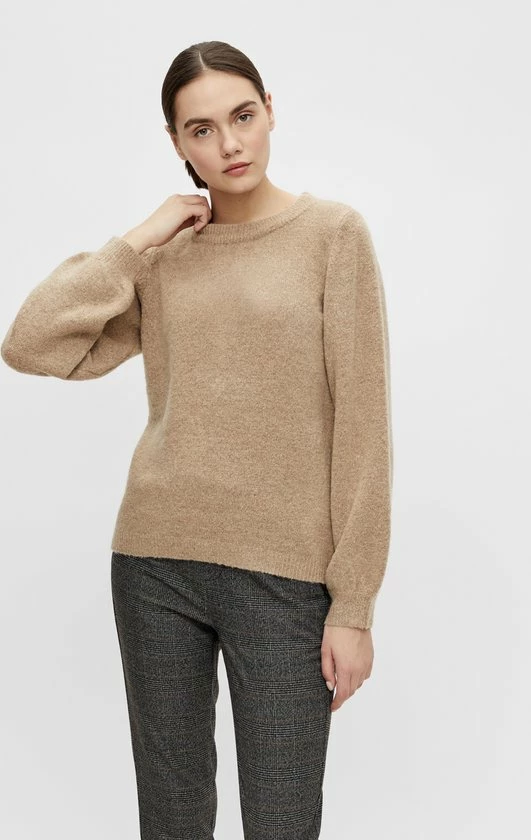 OBJECT OBJEVE NONSIA L/S KNIT PULLOVER NOOS Dames Trui - Maat L 3 OBJECT OBJEVE NONSIA L/S KNIT PULLOVER NOOS Dames Trui - Maat L - Afbeelding 3