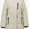 Kjelvik Gewatteerde Dames Parka - Beige - Maat L
