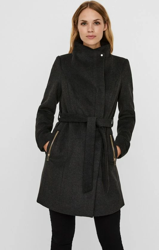 VERO MODA VMTWODOPE BELT 3/4 WOOL JACKET GA NOOS Dames Jas - Maat XS 5 VERO MODA VMTWODOPE BELT 3/4 WOOL JACKET GA NOOS Dames Jas - Maat XS - Afbeelding 5