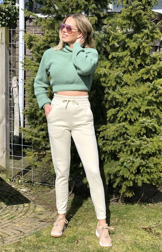 Merkloos See Me High Waist Joggingbroek 4 Merkloos See Me High Waist Joggingbroek - Afbeelding 4