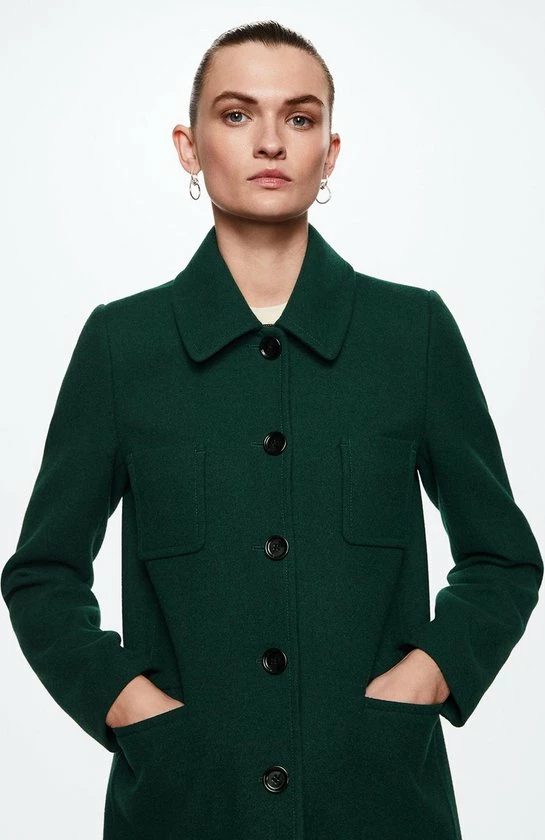 Mango Jas Wollen Jas Met Knopen 37905556 43 Dames Maat - XL 4 Mango Jas Wollen Jas Met Knopen 37905556 43 Dames Maat - XL - Afbeelding 4