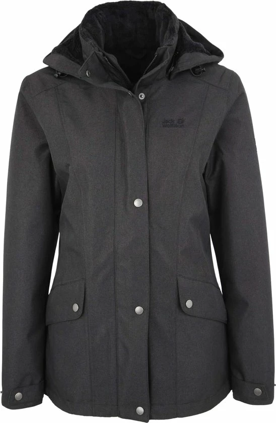 Jack Wolfskin Park Avenue Outdoorjas Dames - Black - Maat M 13 Jack Wolfskin Park Avenue Outdoorjas Dames - Black - Maat M - Afbeelding 13