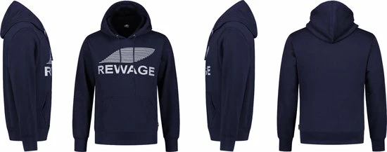 REWAGE Hoodie Premium Heavy Kwaliteit - Donkerblauw - XXL 5 REWAGE Hoodie Premium Heavy Kwaliteit - Donkerblauw - XXL - Afbeelding 5