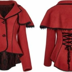 Punk Rave Jacket -L- Gothic Tales Rood 9 Punk Rave Jacket -L- Gothic Tales Rood -Dameskleding Verkoop 550x315 2