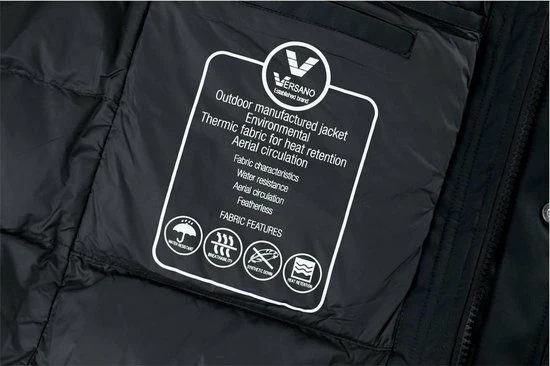 Versano Marry Parka Dames Winterjas XXL - Zwart 8 Versano Marry Parka Dames Winterjas XXL - Zwart - Afbeelding 8