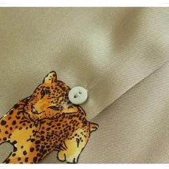 Merkloos MKL - Dames Blouses Lange Mouwen - Dierenprint - Vrouwen Satijn Blouse Luipaard Print - Shirts Vintage Office - Maat XS -Dameskleding Verkoop 550x372