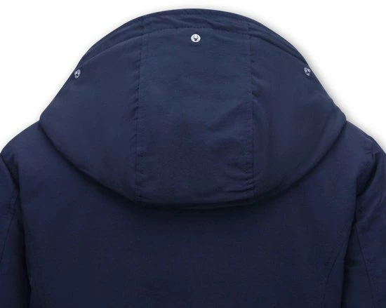 Gentile Bellini Korte Jas Dames Met Capuchon - Blauw 2 Gentile Bellini Korte Jas Dames Met Capuchon - Blauw - Afbeelding 2