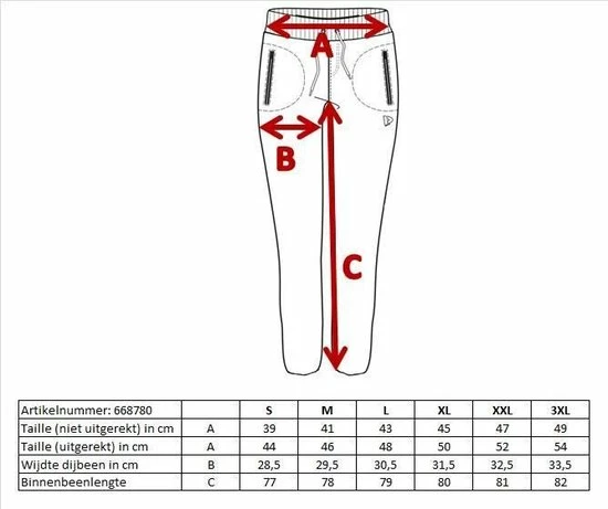 Donnay - Joggingbroek Rechte Pijp - Dames - 3XL - Zwart 4 Donnay - Joggingbroek Rechte Pijp - Dames - 3XL - Zwart - Afbeelding 4