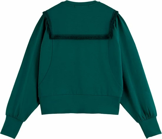 Scotch & Soda Fringe Tape Oversized Raglan Sleeved Sweater Truien & Vesten - Groen 9 Scotch & Soda Fringe Tape Oversized Raglan Sleeved Sweater Truien & Vesten - Groen - Afbeelding 9