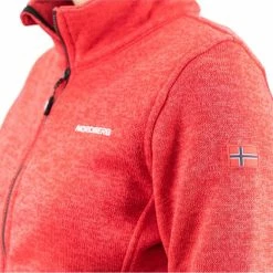 Nordberg Andrea Fleece Vest - Dames - Rood Melange - Maat M -Dameskleding Verkoop 550x490