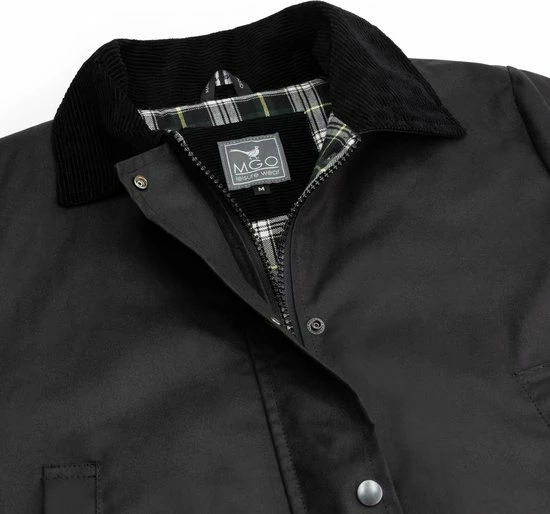 MGO Leisure Wear MGO Waxjas Leeds Dames - 100% Gewaxt Katoen - Winddicht En Waterdicht - Zwart - Maat XL 5 MGO Leisure Wear MGO Waxjas Leeds Dames - 100% Gewaxt Katoen - Winddicht En Waterdicht - Zwart - Maat XL - Afbeelding 5