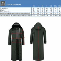 MGO Leisure Wear MGO Storm Extra Lange Regenjas - Dames Jack - Blauw - Maat XXL 12 MGO Leisure Wear MGO Storm Extra Lange Regenjas - Dames Jack - Blauw - Maat XXL -Dameskleding Verkoop 550x538 1