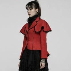 Punk Rave Jacket -L- Gothic Tales Rood 8 Punk Rave Jacket -L- Gothic Tales Rood -Dameskleding Verkoop 550x542 1
