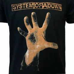 POPMERCH System Of A Down Hand Band T-Shirt Zwart - Officiële Merchandise -Dameskleding Verkoop 550x550 102
