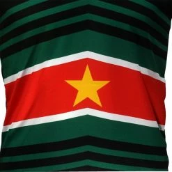 POPMERCH Suriname Vlag Techno Style Voetbal Sport T-Shirt - Origineel Design -Dameskleding Verkoop 550x550 108