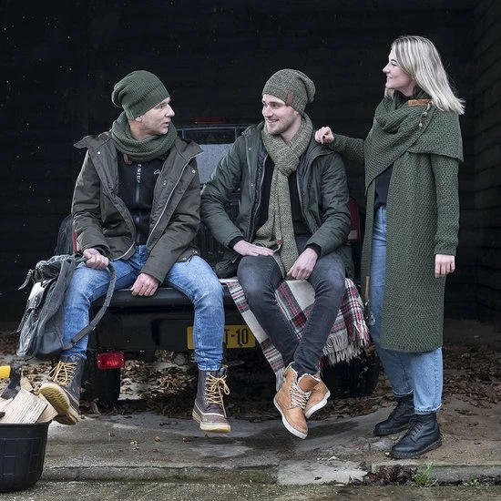 Knit Factory Luna Lang Gebreid Dames Vest - Bordeaux - 40/42 9 Knit Factory Luna Lang Gebreid Dames Vest - Bordeaux - 40/42 - Afbeelding 9