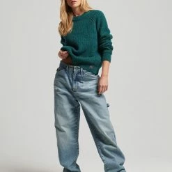 Superdry Tweed Rib Crew Trui Vrouwen - Maat 42-44 -Dameskleding Verkoop 550x550 38