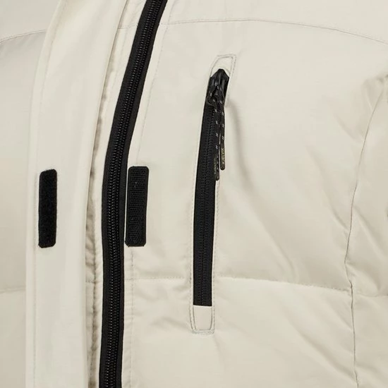 Kjelvik Gewatteerde Dames Parka - Beige - Maat L 2 Kjelvik Gewatteerde Dames Parka - Beige - Maat L - Afbeelding 2