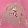 Livingstickers Foute Kerst Trui Dames-kerstkleding-Sweater Met Kerstman Print En Mom In Roze-glitter Goud-Maat Xxl