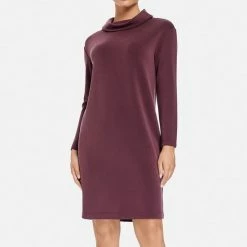 GERRY WEBER Dames Jersey Jurk Burgundy-48 -Dameskleding Verkoop 550x588