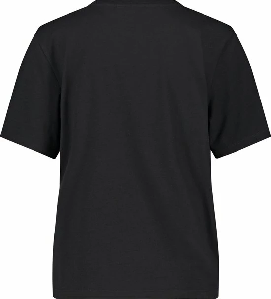 TAIFUN Dames T-shirt Met Print Op De Voorkant Black Gemustert-46 2 TAIFUN Dames T-shirt Met Print Op De Voorkant Black Gemustert-46 - Afbeelding 2