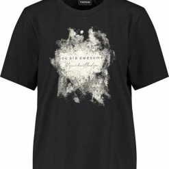 TAIFUN Dames T-shirt Met Print Op De Voorkant Black Gemustert-46 11 TAIFUN Dames T-shirt Met Print Op De Voorkant Black Gemustert-46 -Dameskleding Verkoop 550x607 4