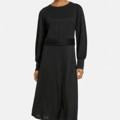 TAIFUN Dames Midi-jurk Met Glittereffect Schwarz-38 10 TAIFUN Dames Midi-jurk Met Glittereffect Schwarz-38 -Dameskleding Verkoop 550x616