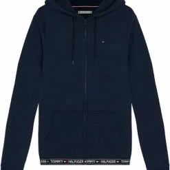 Tommy Hilfiger Dames Authentic Hoodie - Sweatvest Met Capuchon - Middeldik - Donkerblauw - Maat: M -Dameskleding Verkoop 550x626 1